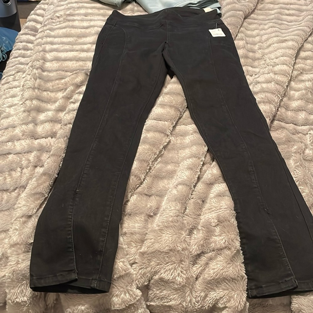 We the free double Dutch split skinny size small black